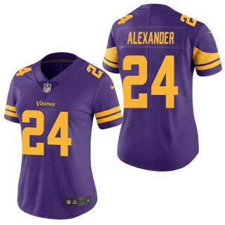 Women's Minnesota Vikings Mackensie Alexander Purple Color Rush Limited Jersey