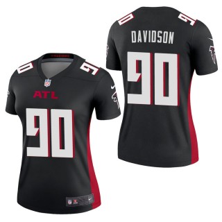 Women's Atlanta Falcons Marlon Davidson Black Legend Jersey