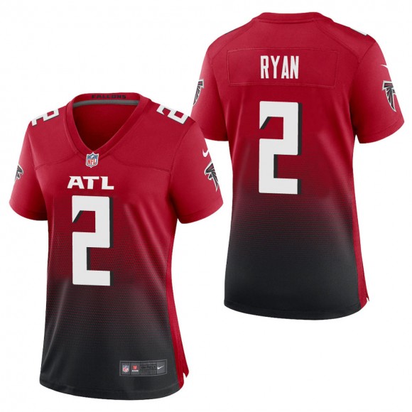 Women's Atlanta Falcons Matt Ryan Red 2nd Alternate Game Jersey