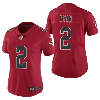 Women's Atlanta Falcons Matt Ryan Red Color Rush Limited Jersey