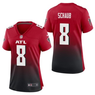 Women's Atlanta Falcons Matt Schaub Red 2nd Alternate Game Jersey