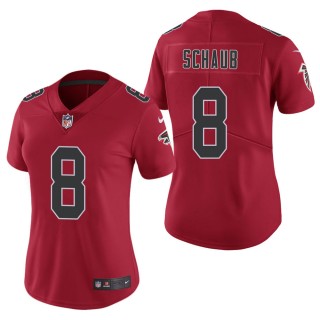 Women's Atlanta Falcons Matt Schaub Red Color Rush Limited Jersey