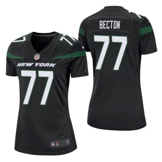 Women's New York Jets Mekhi Becton Black Game Jersey