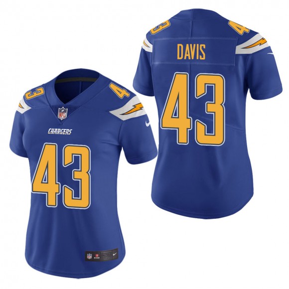 Women's Los Angeles Chargers Michael Davis Royal Color Rush Limited Jersey
