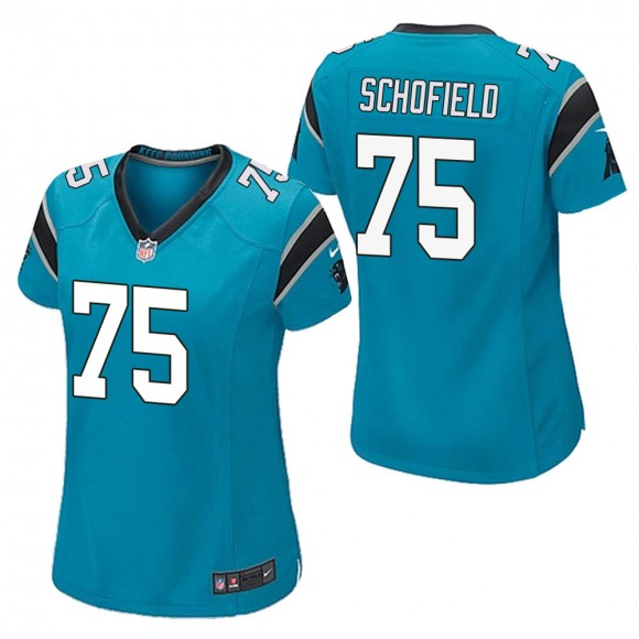 Women's Carolina Panthers Michael Schofield Blue Game Jersey