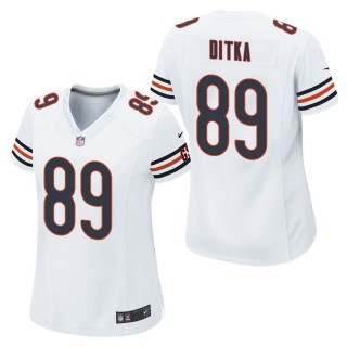 Women's Chicago Bears Mike Ditka White Game Jersey