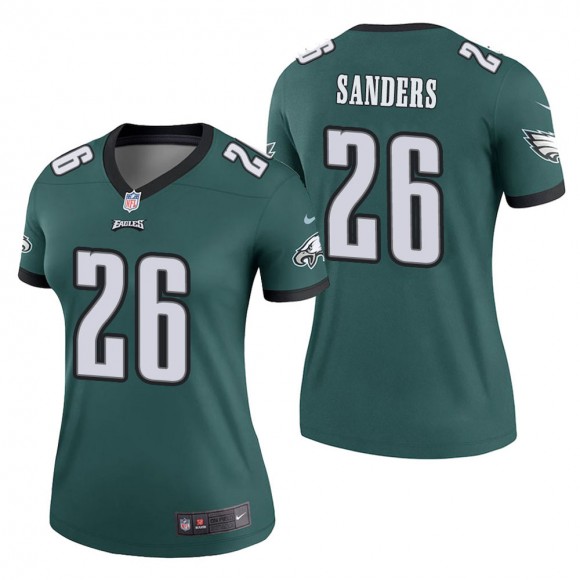 Women's Philadelphia Eagles Miles Sanders Green Legend Jersey