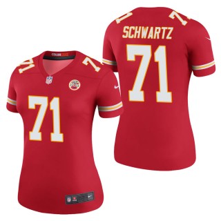 Women's Kansas City Chiefs Mitchell Schwartz Red Color Rush Legend Jersey