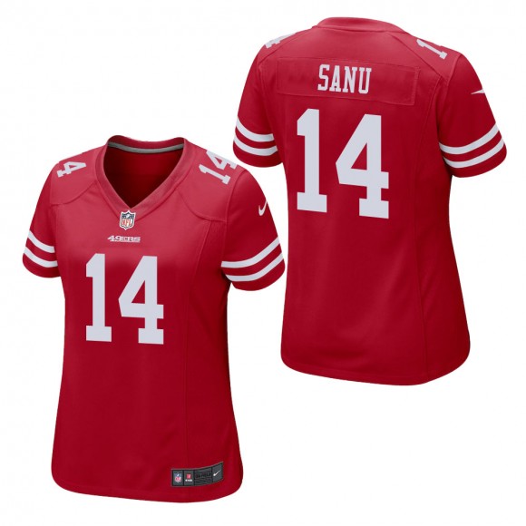 Women's San Francisco 49ers Mohamed Sanu Scarlet Game Jersey