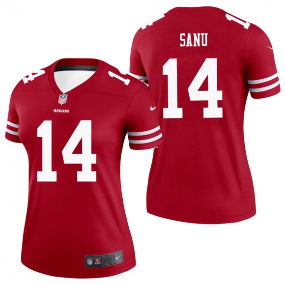 Women's San Francisco 49ers Mohamed Sanu Scarlet Legend Jersey