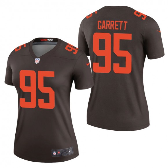 Women's Cleveland Browns Myles Garrett Brown Alternate Legend Jersey