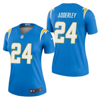 Women's Los Angeles Chargers Nasir Adderley Powder Blue Legend Jersey