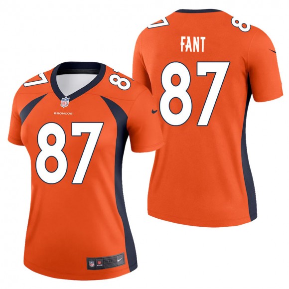 Women's Denver Broncos Noah Fant Orange Legend Jersey