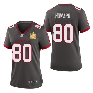 Women's Tampa Bay Buccaneers O.J. Howard Pewter Super Bowl LV Champions Jersey