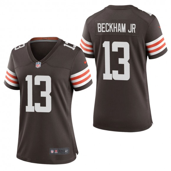 Women's Cleveland Browns Odell Beckham Jr Brown Game Jersey