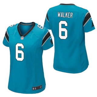Women's Carolina Panthers P.J. Walker Blue Game Jersey