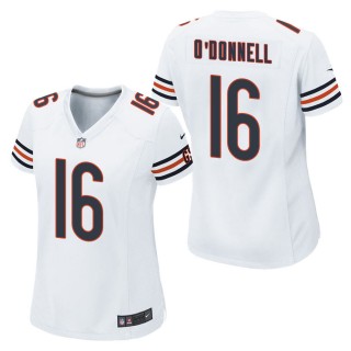 Women's Chicago Bears Pat O'Donnell White Game Jersey
