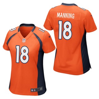 Women's Denver Broncos Peyton Manning Orange Game Jersey