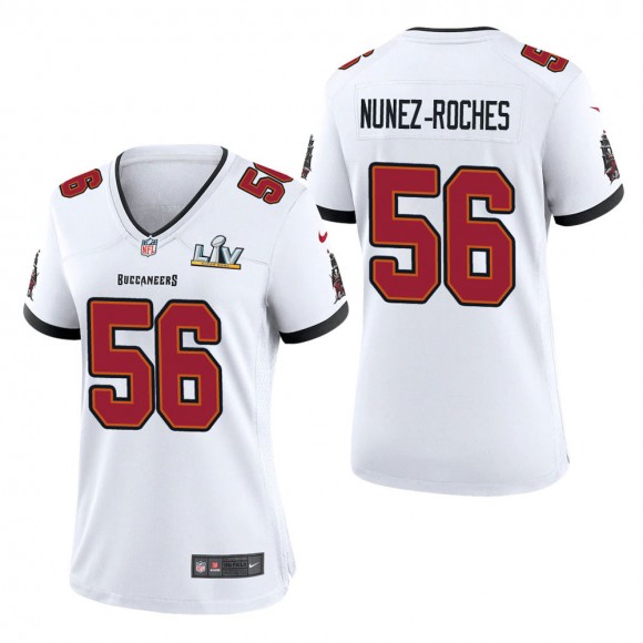 Women's Tampa Bay Buccaneers Rakeem Nunez-Roches White Super Bowl LV Jersey