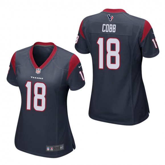 Women's Houston Texans Randall Cobb Navy Game Jersey