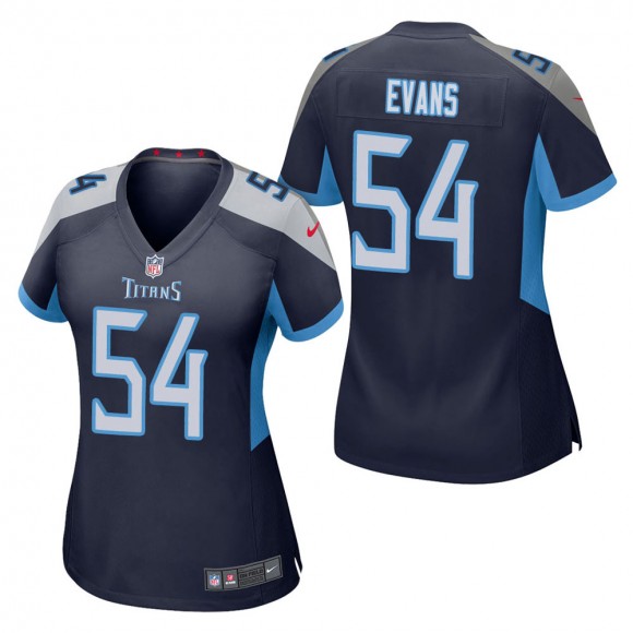 Women's Tennessee Titans Rashaan Evans Navy Game Jersey