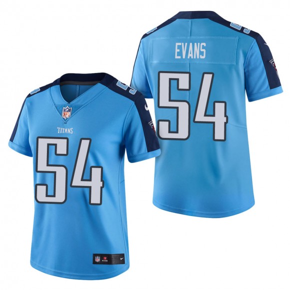 Women's Tennessee Titans Rashaan Evans Light Blue Vapor Untouchable Limited Jersey