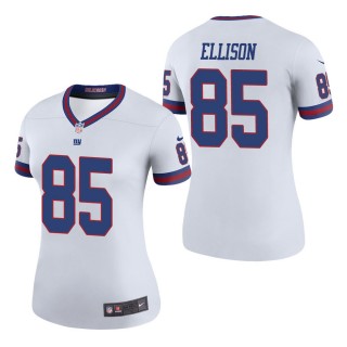 Women's New York Giants Rhett Ellison White Color Rush Legend Jersey