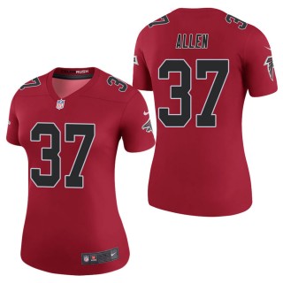 Women's Atlanta Falcons Ricardo Allen Red Color Rush Legend Jersey