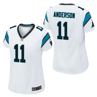 Women's Carolina Panthers Robby Anderson White Game Jersey