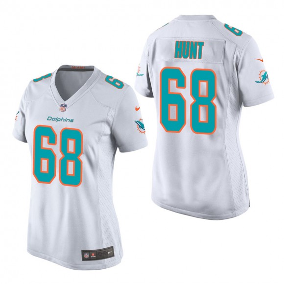 Women's Miami Dolphins Robert Hunt White Game Jersey