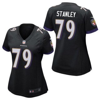 Women's Baltimore Ravens Ronnie Stanley Black Game Jersey