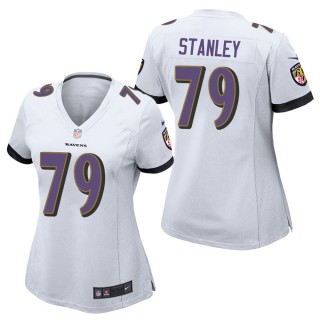 Women's Baltimore Ravens Ronnie Stanley White Game Jersey