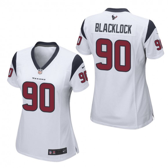 Women's Houston Texans Ross Blacklock White Game Jersey