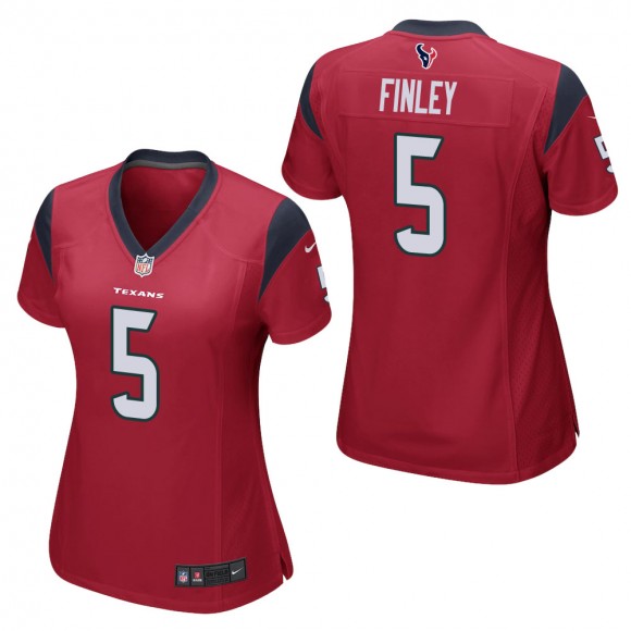 Women's Houston Texans Ryan Finley Red Game Jersey