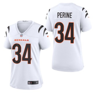 Women's Cincinnati Bengals Samaje Perine White 2021 Game Jersey