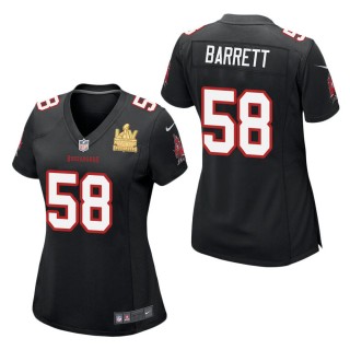 Women's Tampa Bay Buccaneers Shaquil Barrett Black Super Bowl LV Champions Jersey