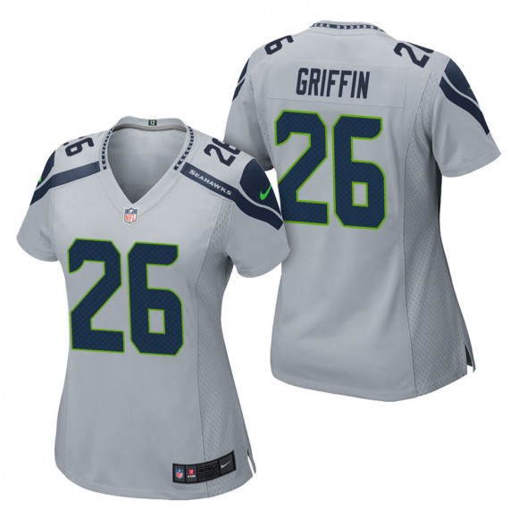 Women's Seattle Seahawks Shaquill Griffin Gray Game Jersey