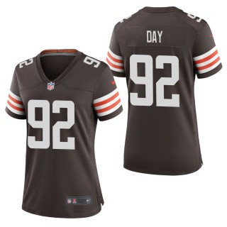Women's Cleveland Browns Sheldon Day Brown Game Jersey