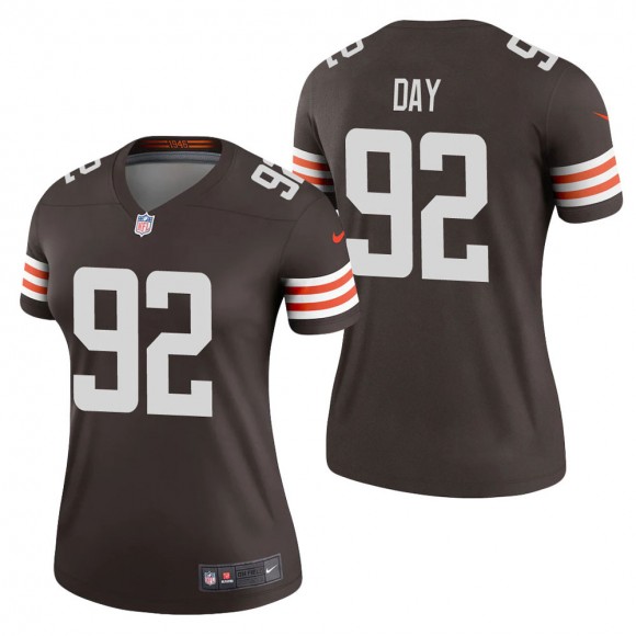 Women's Cleveland Browns Sheldon Day Brown Legend Jersey