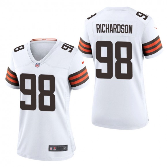 Women's Cleveland Browns Sheldon Richardson White Game Jersey