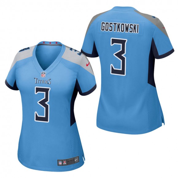 Women's Tennessee Titans Stephen Gostkowski Light Blue Game Jersey