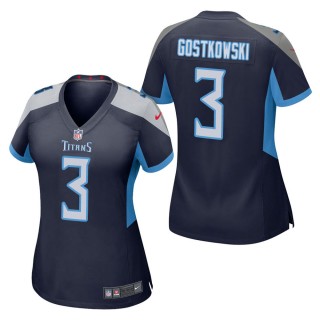 Women's Tennessee Titans Stephen Gostkowski Navy Game Jersey