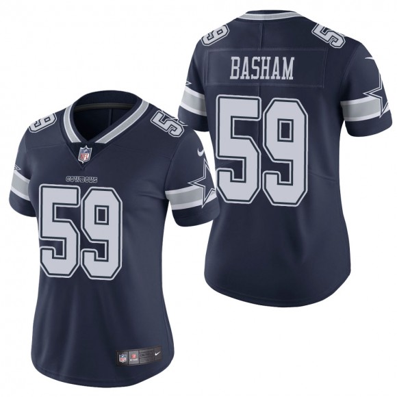 Women's Dallas Cowboys Tarell Basham Navy Vapor Limited Jersey