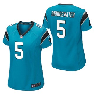 Women's Carolina Panthers Teddy Bridgewater Blue Game Jersey