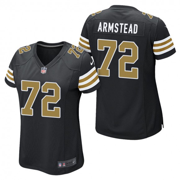 Women's New Orleans Saints Terron Armstead Black Alternate Game Jersey