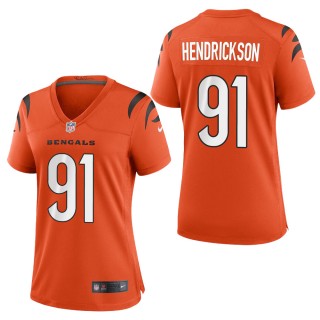 Women's Cincinnati Bengals Trey Hendrickson Orange 2021 Game Jersey