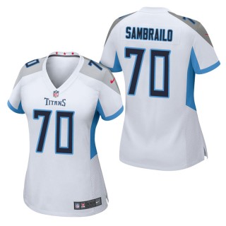 Women's Tennessee Titans Ty Sambrailo White Game Jersey