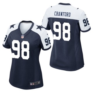 Women's Dallas Cowboys Tyrone Crawford Navy Alternate Game Jersey