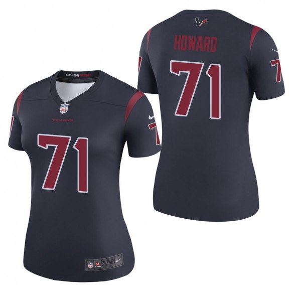 Women's Houston Texans Tytus Howard Navy Color Rush Legend Jersey