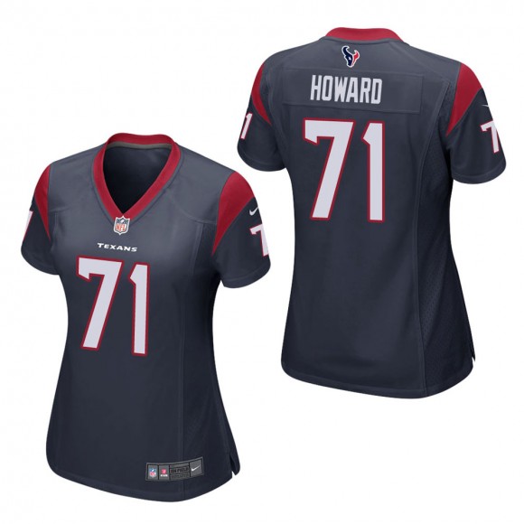 Women's Houston Texans Tytus Howard Navy Game Jersey